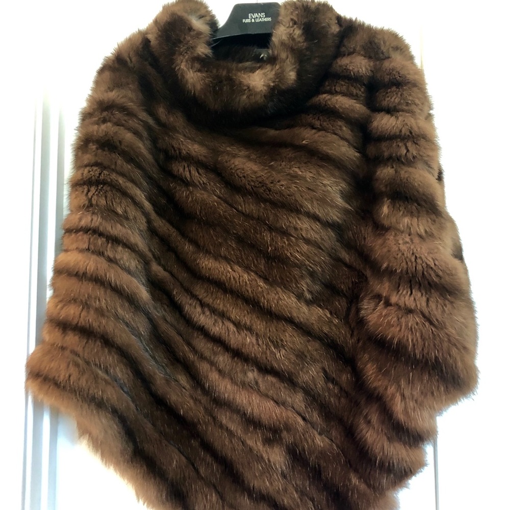 Russian Sable poncho